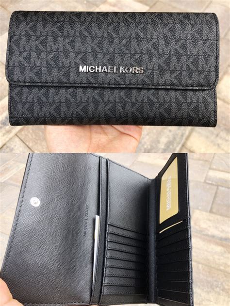 michael kors women's trifold wallet|Michael Kors oversized wallet.